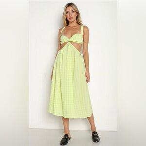 159.  For Love & Lemons Maureen Midi Dress